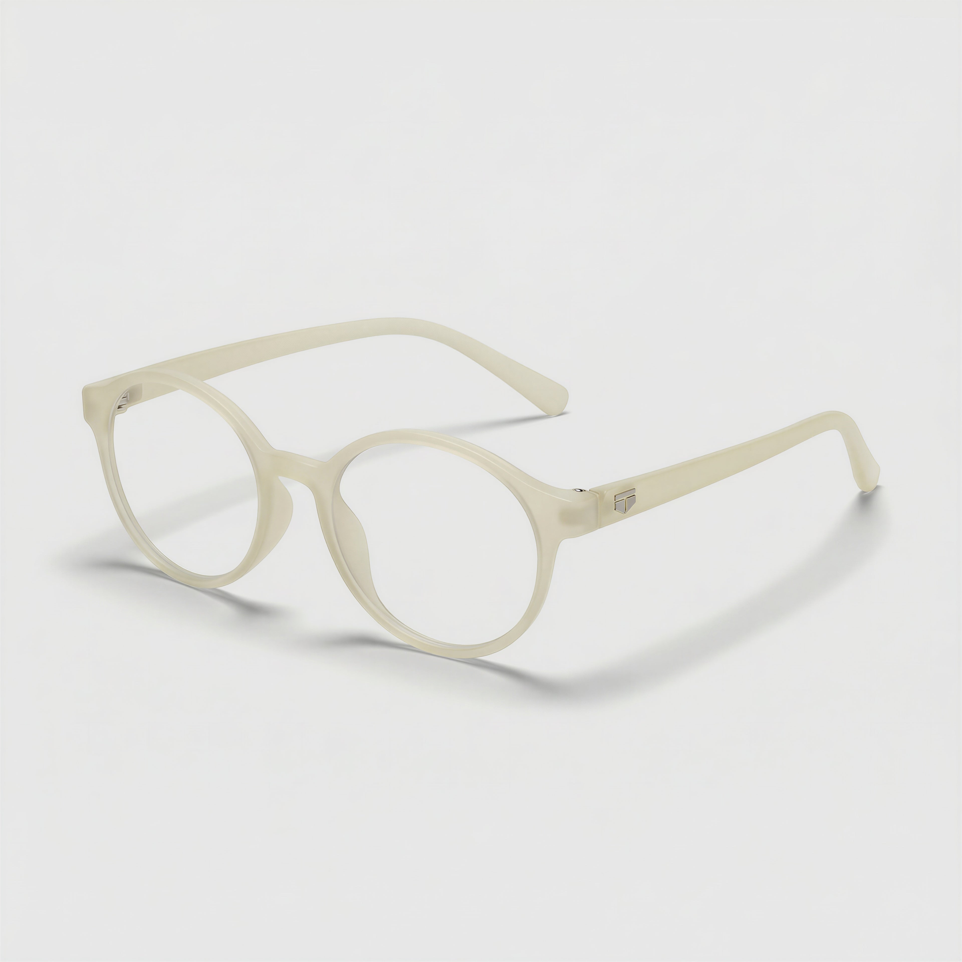 E1006 C6 Round Screen Glasses | Amber Yellow