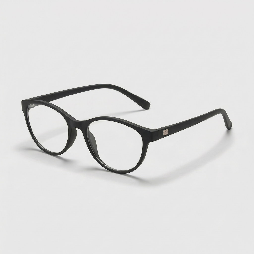 E1075 C1 Cateye Screen Glasses | Black