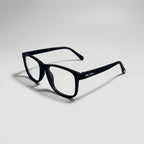 E1086 C1 Rectangle Screen Glasses | Black