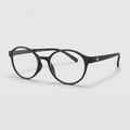 E1006 C1 Round Screen Glasses | Black