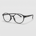 E1006 C1 Round Screen Glasses | Black
