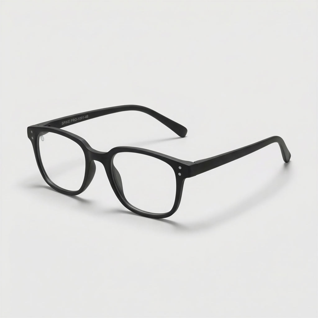 E1091 C1 Square Screen Glasses | Black