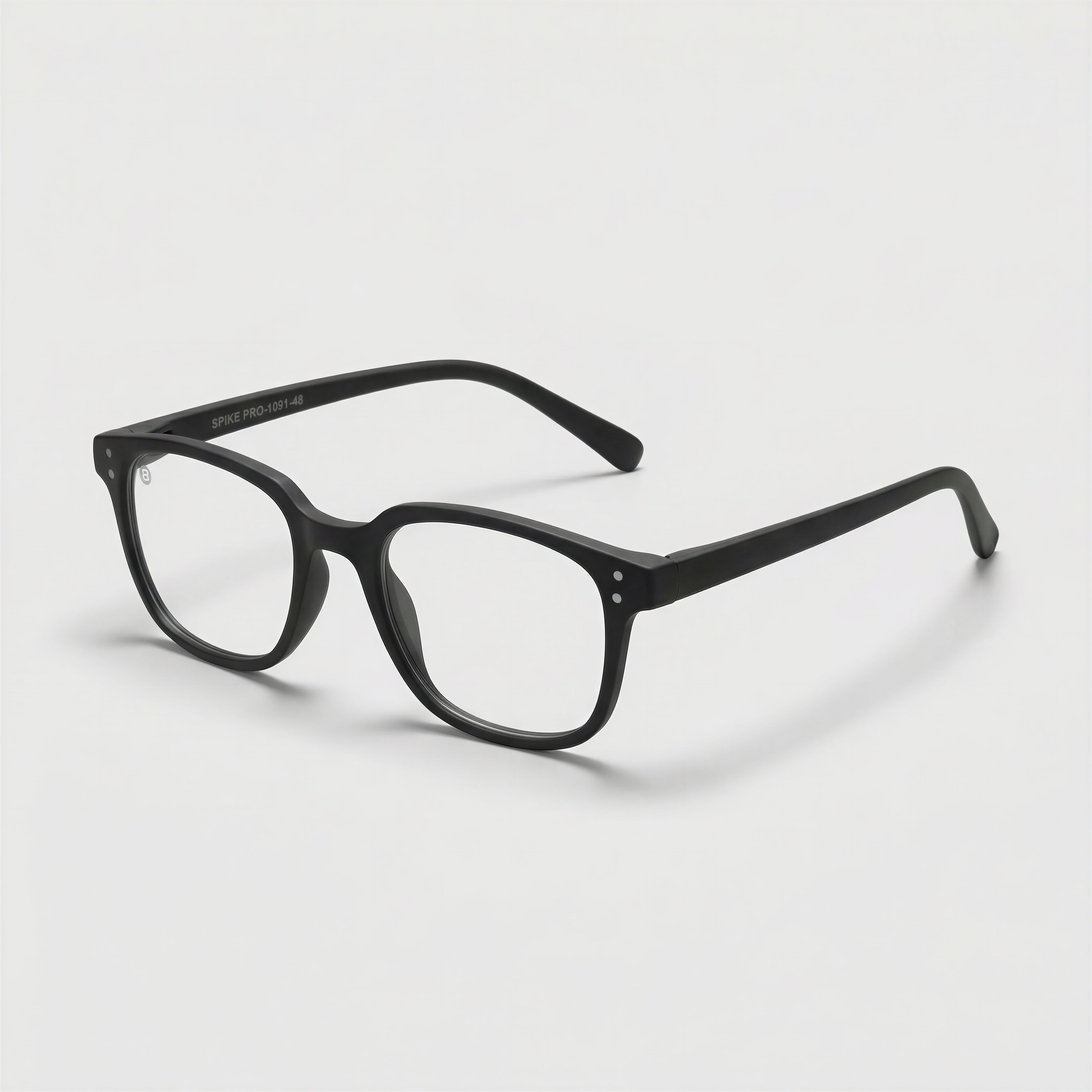 E1091 C1 Square Screen Glasses | Black