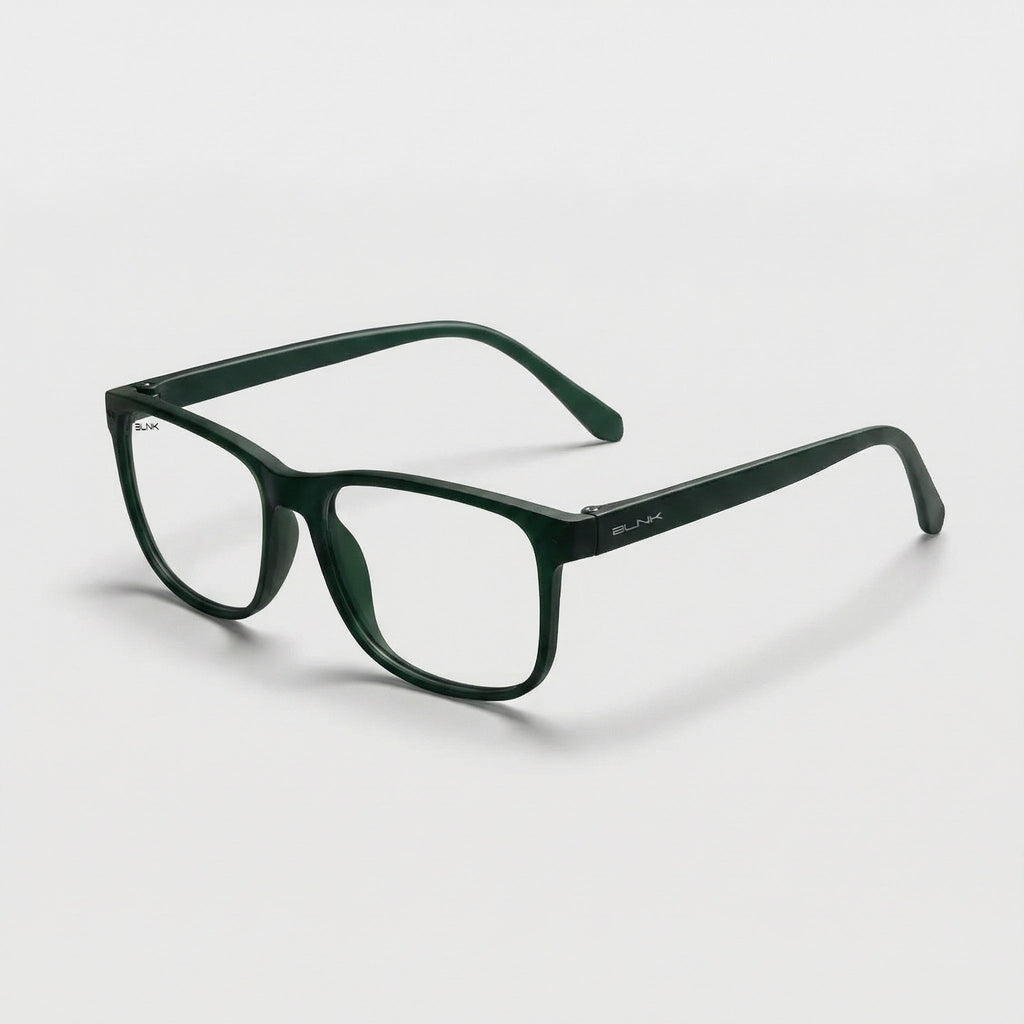 E1086 C5 Rectangle Screen Glasses | Army Green