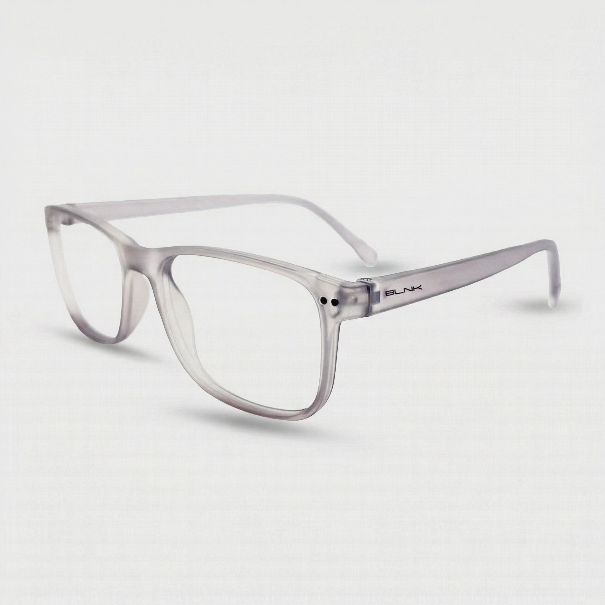E1086 C7 Rectangle Screen Glasses | Smoke Grey