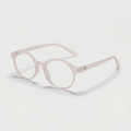 E1006 C9 Round Screen Glasses | Baby Pink
