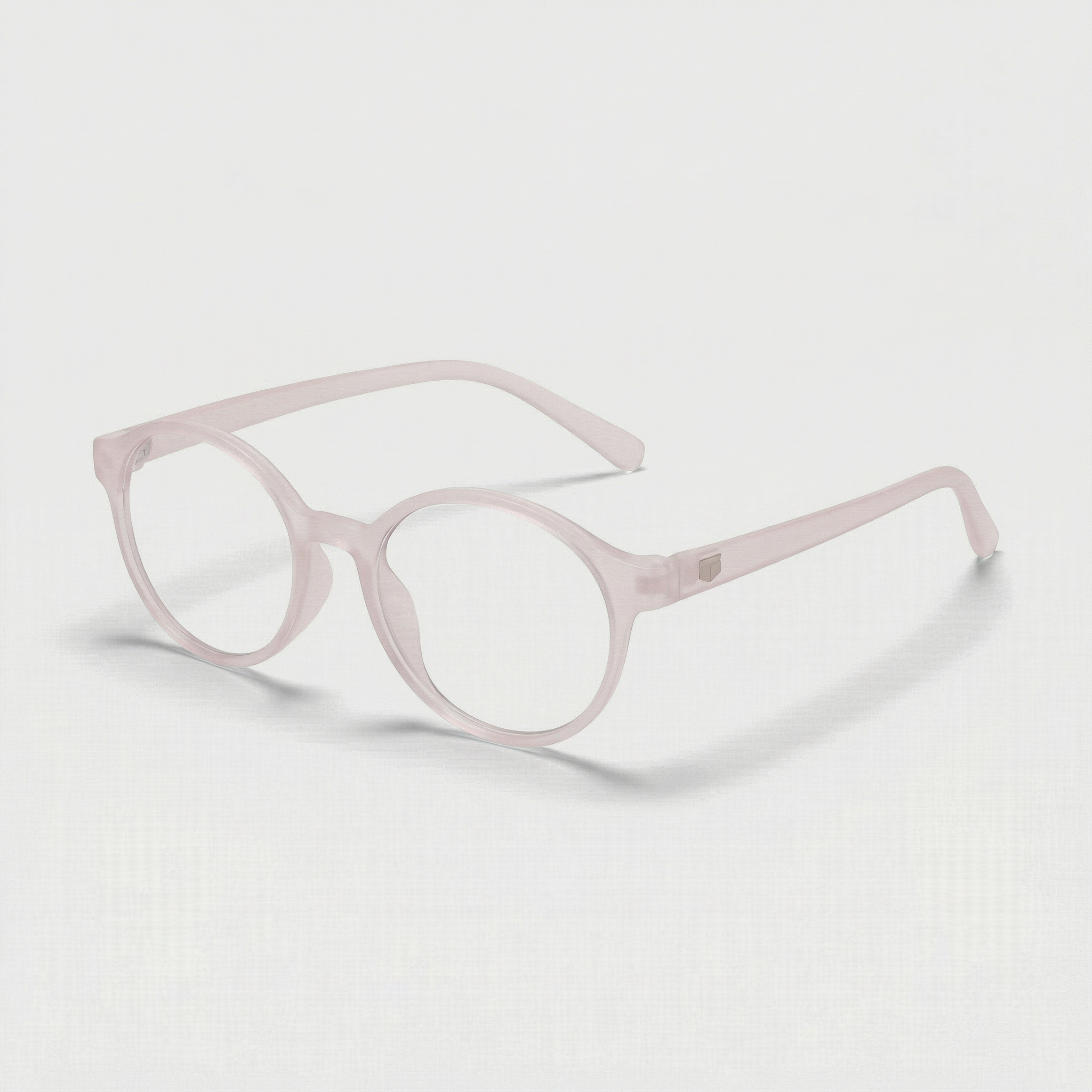 E1006 C9 Round Screen Glasses | Baby Pink
