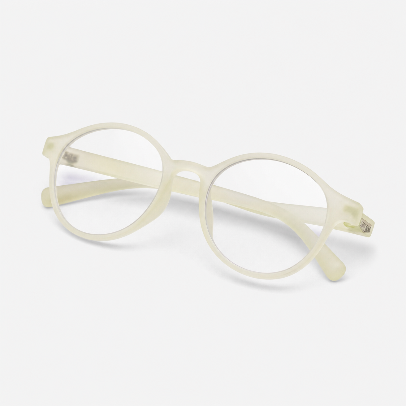 E1006 C6 Round Screen Glasses | Amber Yellow