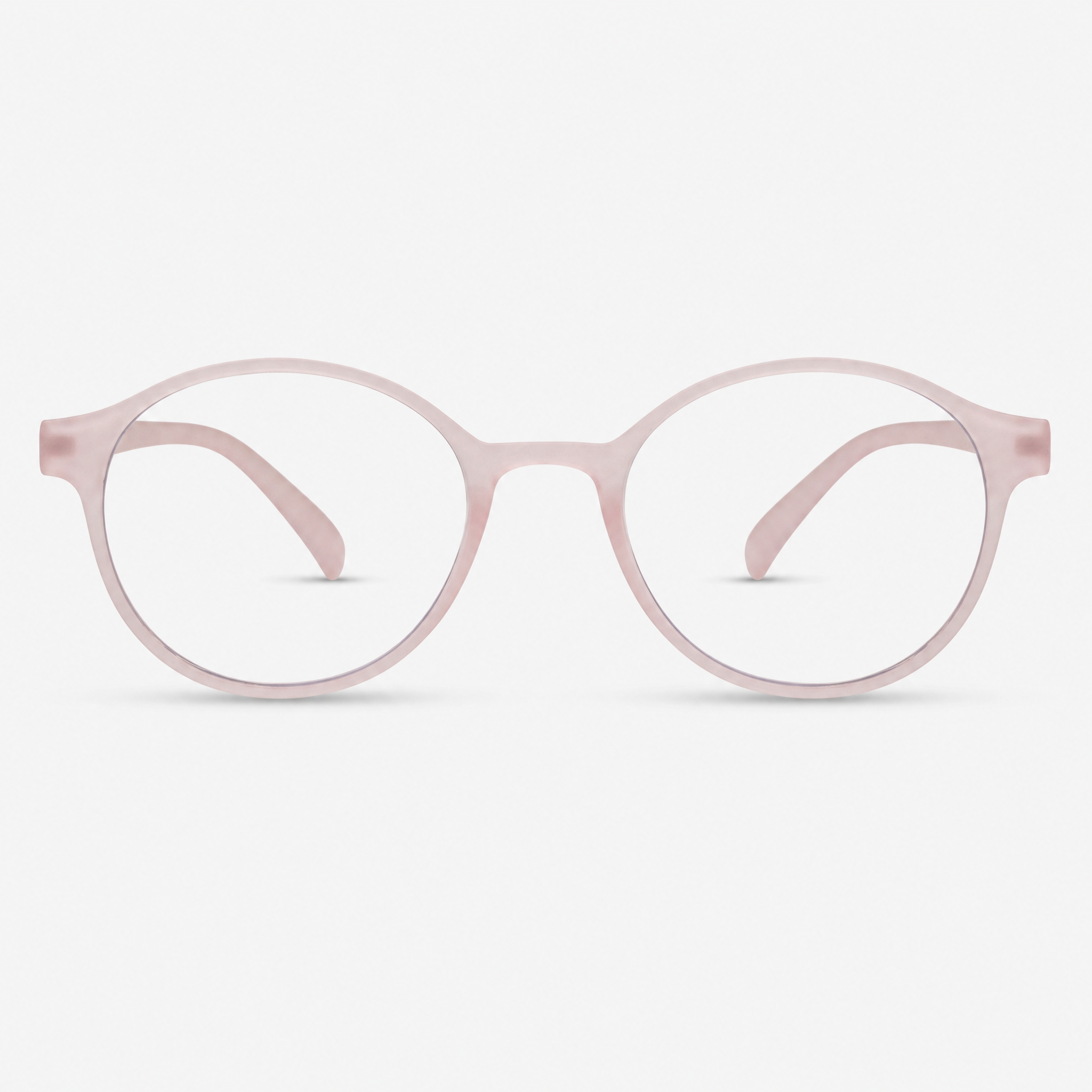 E1006 C9 Round Screen Glasses | Baby Pink