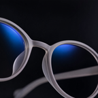 E1006 C9 Round Screen Glasses | Baby Pink