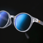 E1006 C7 Round Screen Glasses | Smoke Grey