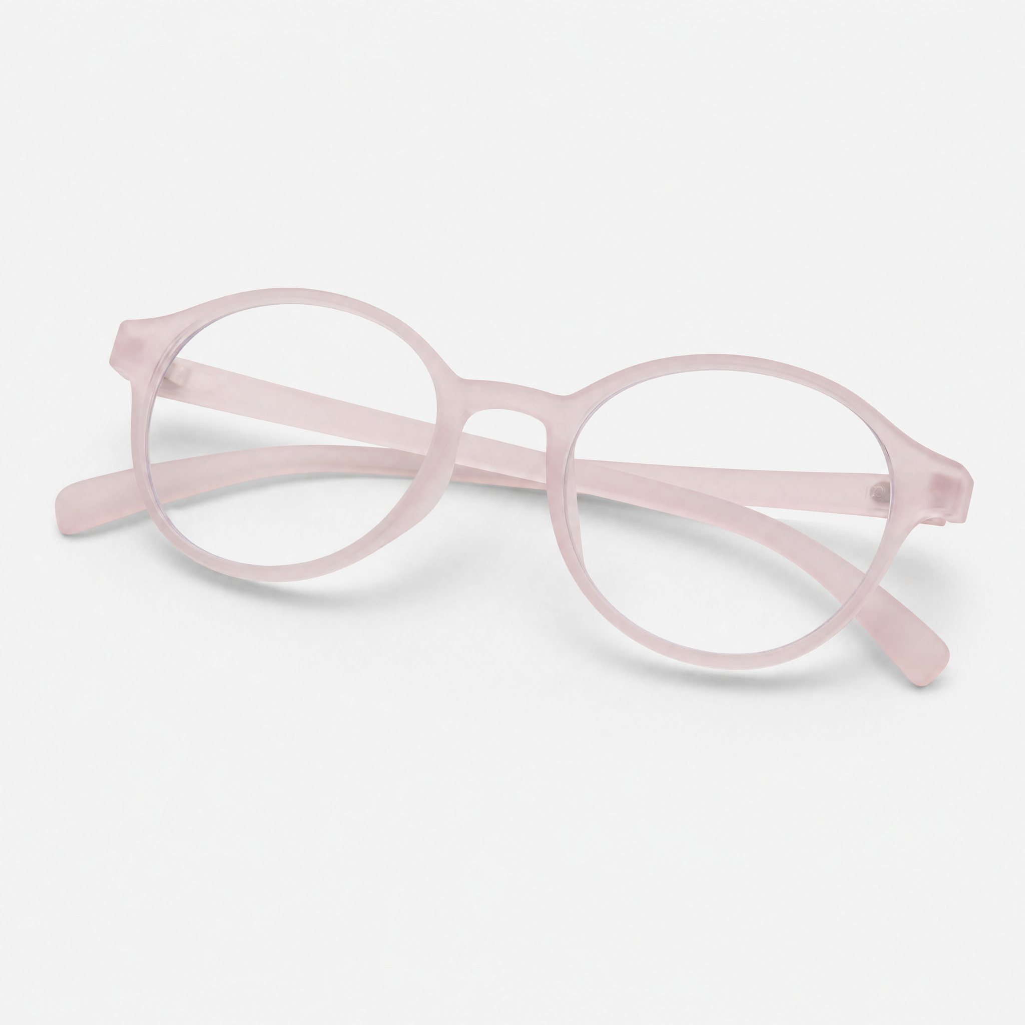 E1006 C9 Round Screen Glasses | Baby Pink