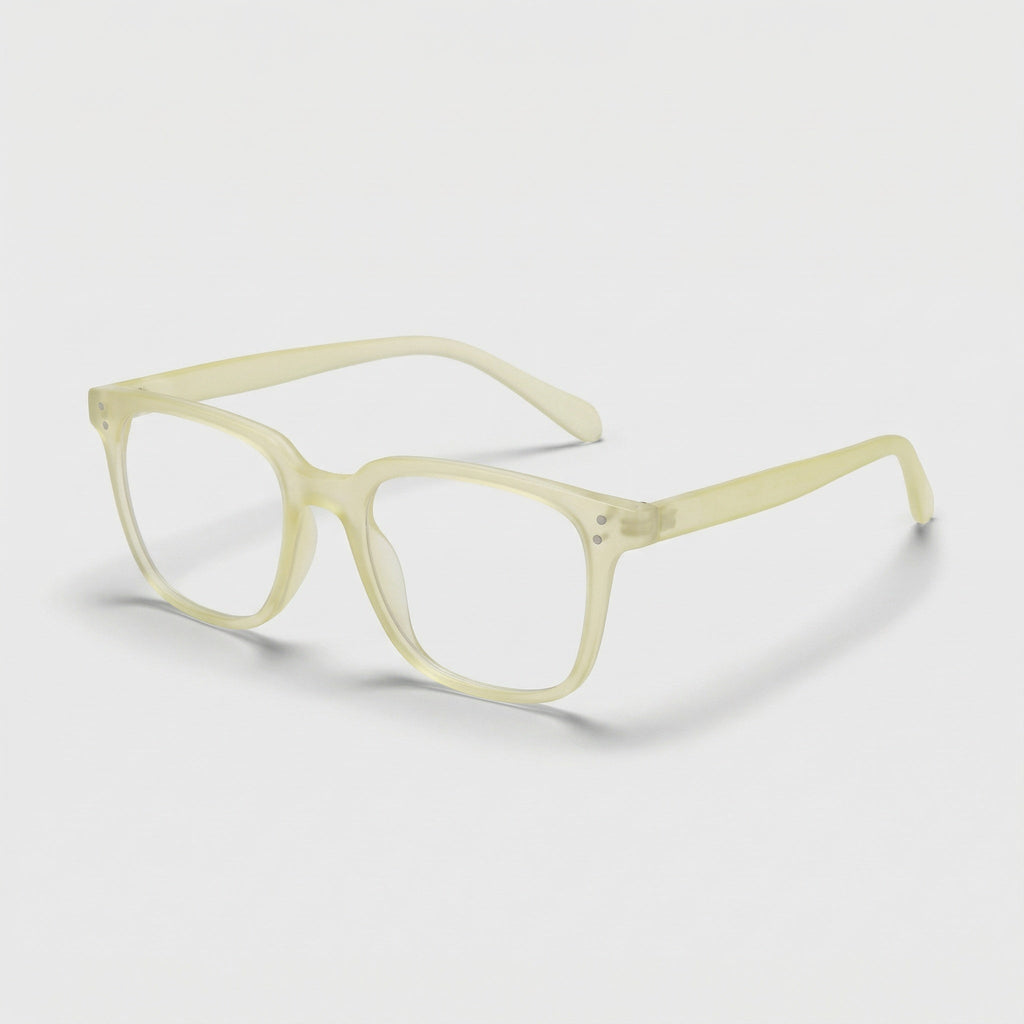 E1091 C6 Square Screen Glasses | Amber Yellow