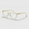 E1075 C6 Cateye Screen Glasses | Amber Yellow