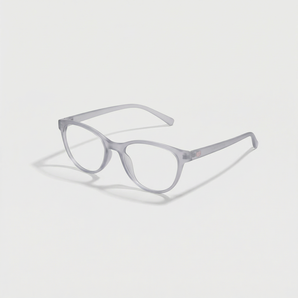 E1075 C7 Cateye Screen Glasses | Smoke Grey