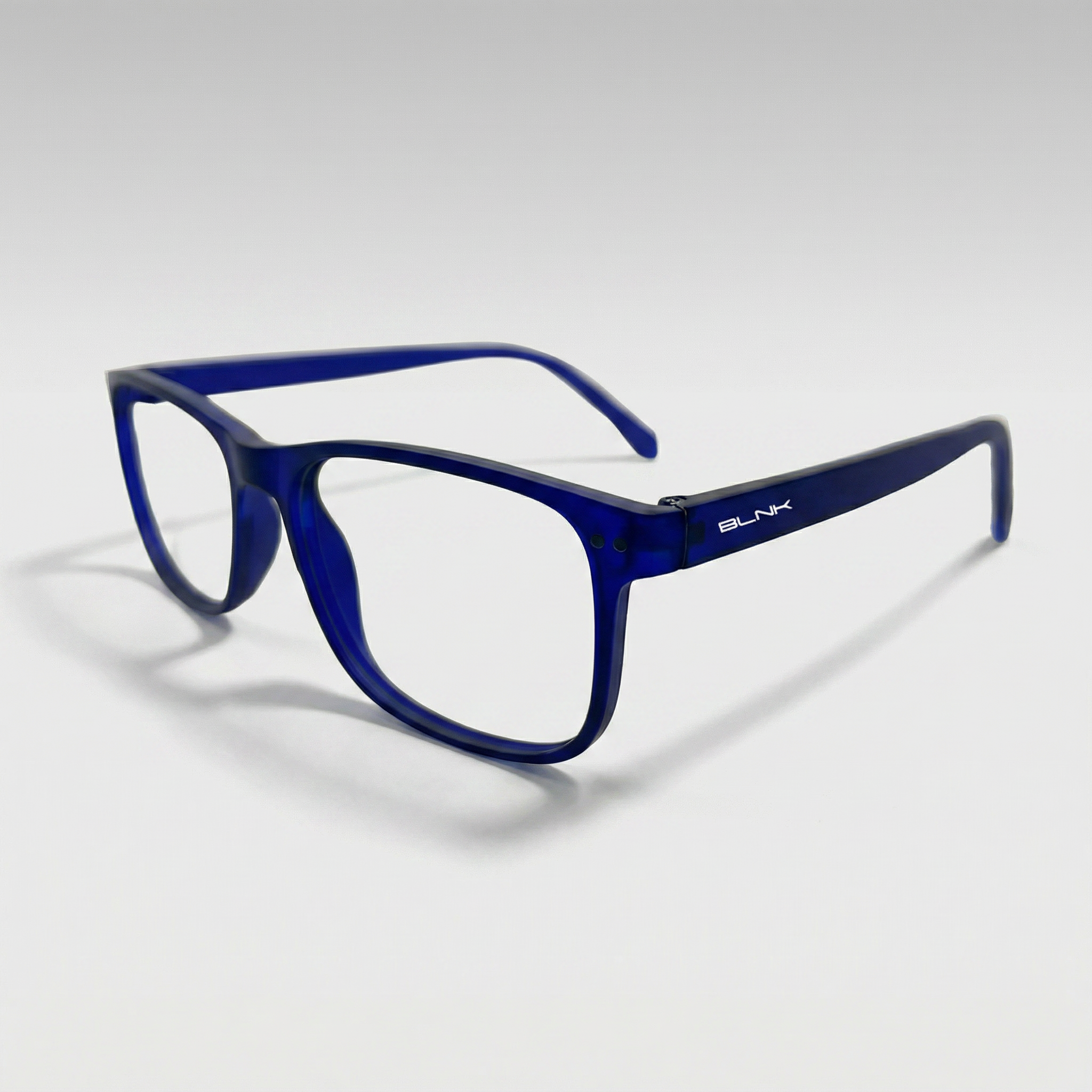 E1086 C3 Rectangle Screen Glasses | Navy Blue