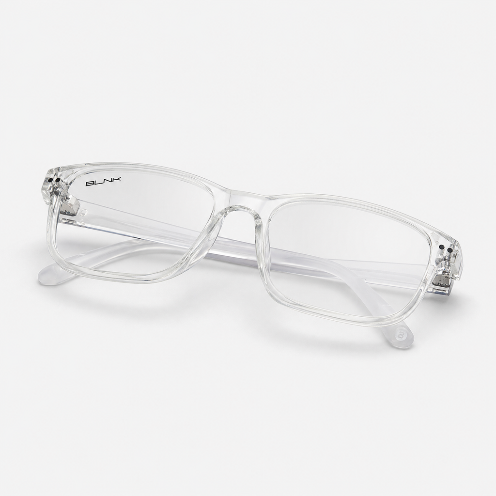 E1086 C2 Rectangle Screen Glasses | Clear