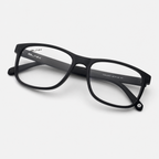 E1086 C1 Rectangle Screen Glasses | Black