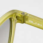 E1086 C6 Rectangle Screen Glasses | Amber Yellow
