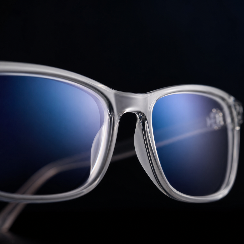 E1086 C2 Rectangle Screen Glasses | Clear