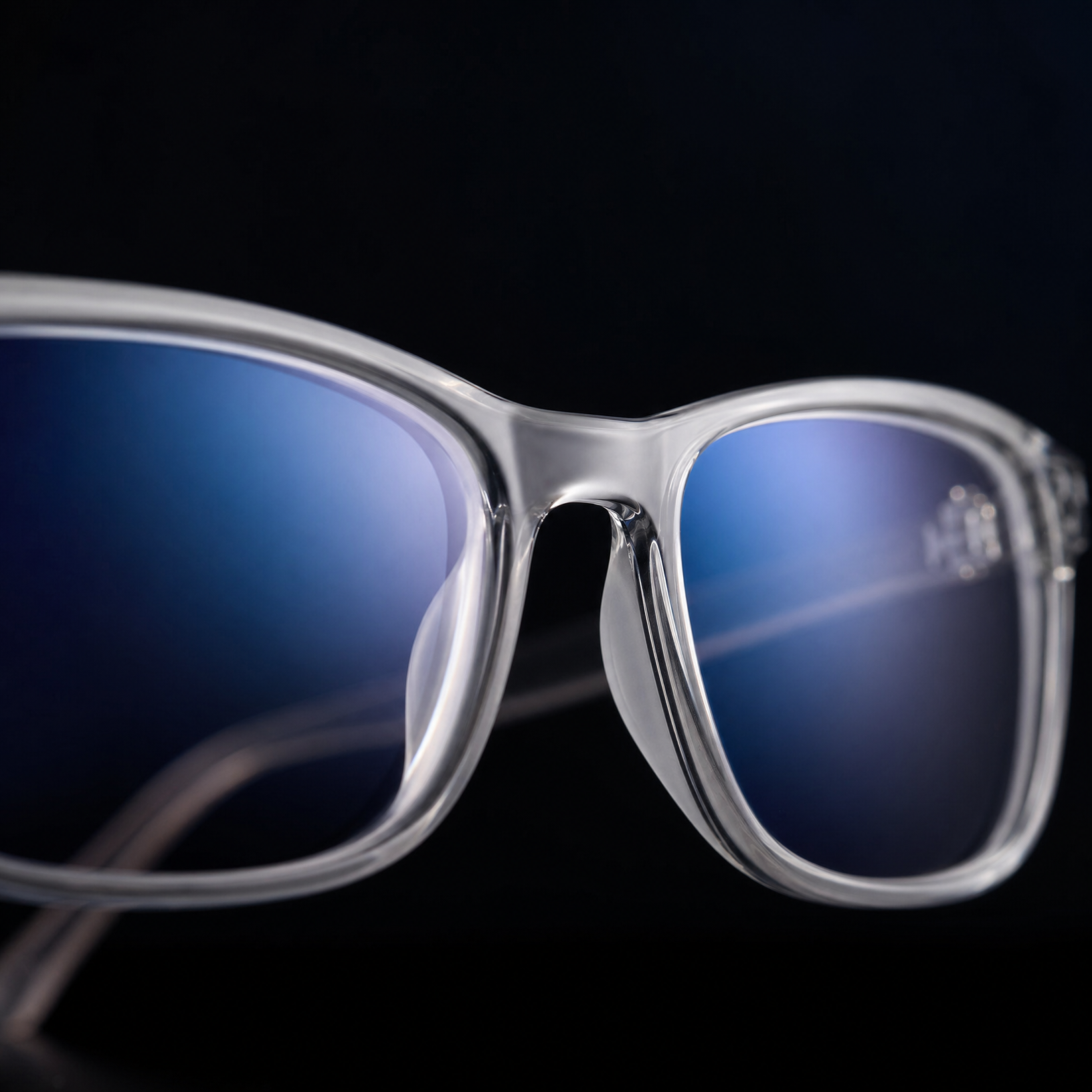 E1086 C2 Rectangle Screen Glasses | Clear