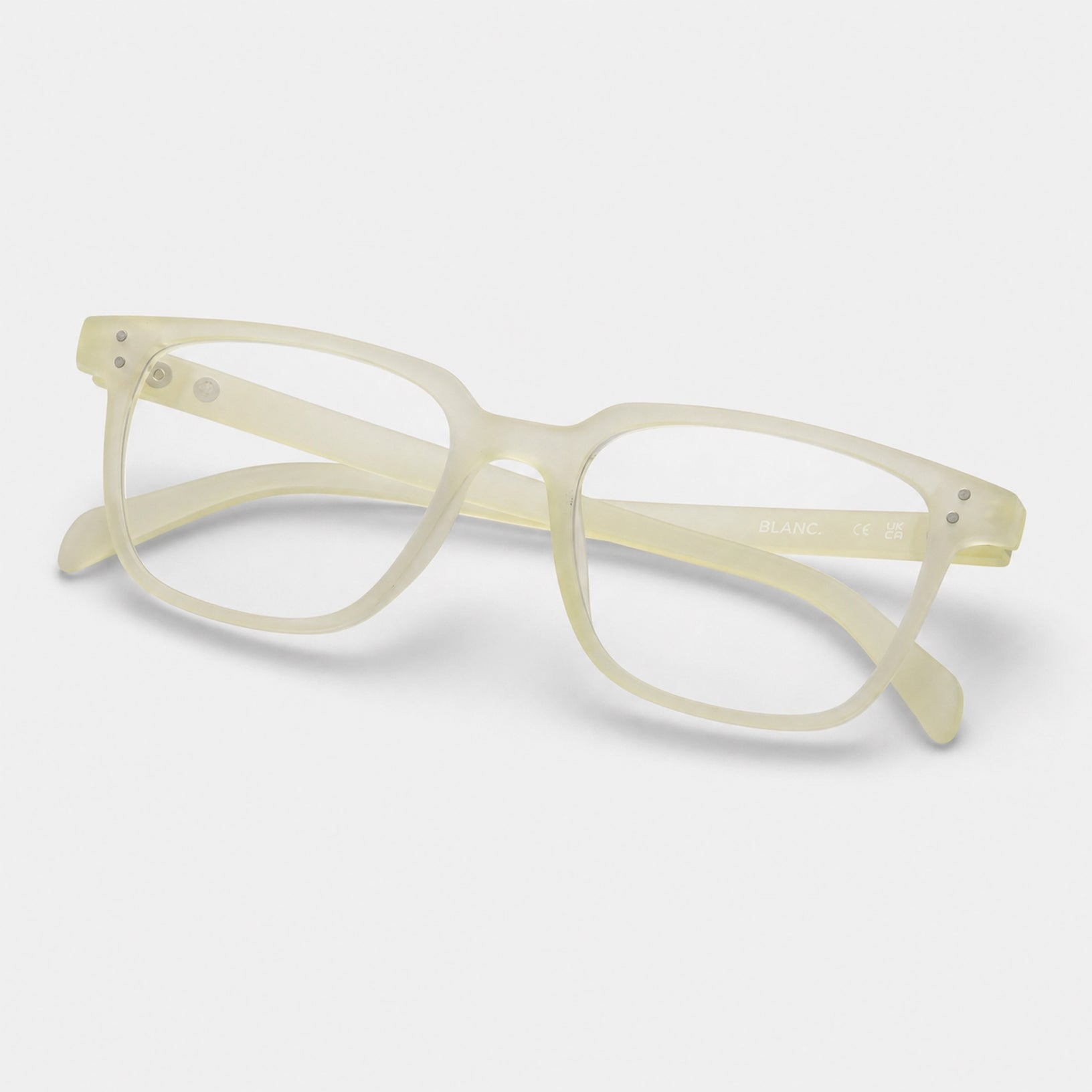 E1091 C6 Square Screen Glasses | Amber Yellow