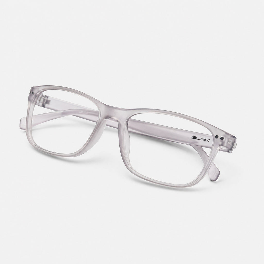 E1086 C7 Rectangle Screen Glasses | Smoke Grey