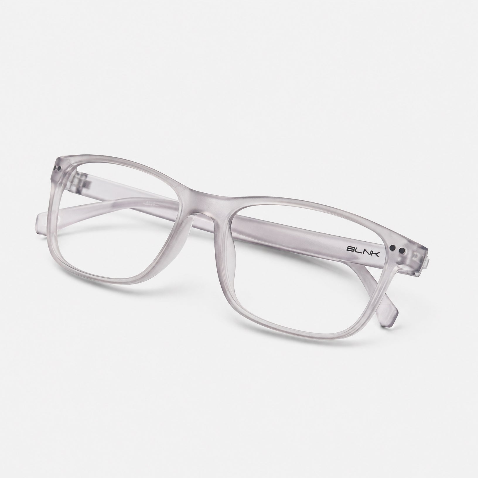 E1086 C7 Rectangle Screen Glasses | Smoke Grey