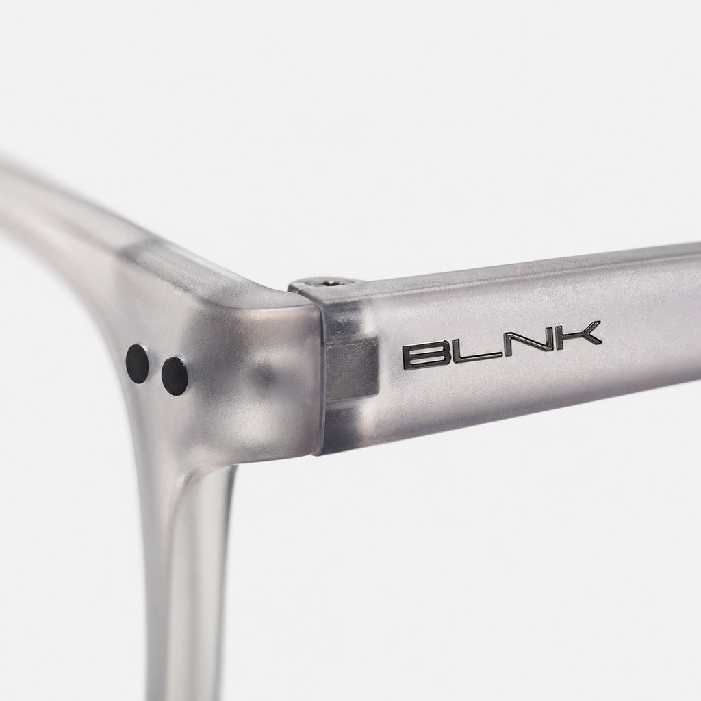E1086 C7 Rectangle Screen Glasses | Smoke Grey