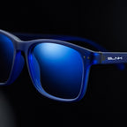 E1086 C3 Rectangle Screen Glasses | Navy Blue