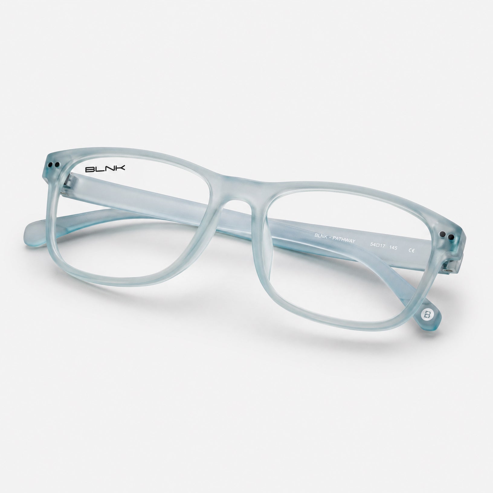 E1086 C10 Rectangle Screen Glasses | Denim Blue