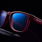 E1086 C4 Rectangle Screen Glasses | Monza Red