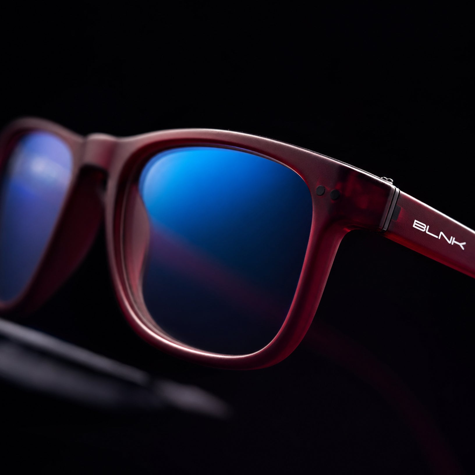 E1086 C4 Rectangle Screen Glasses | Monza Red