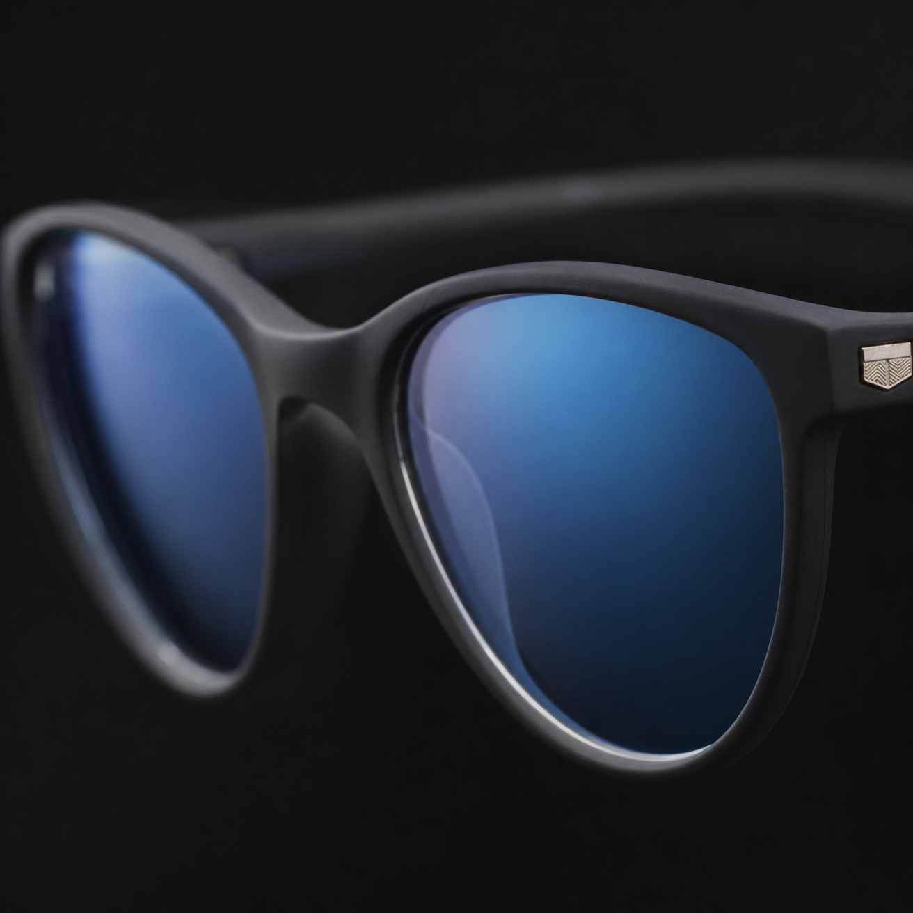 E1075 C1 Cateye Screen Glasses | Black