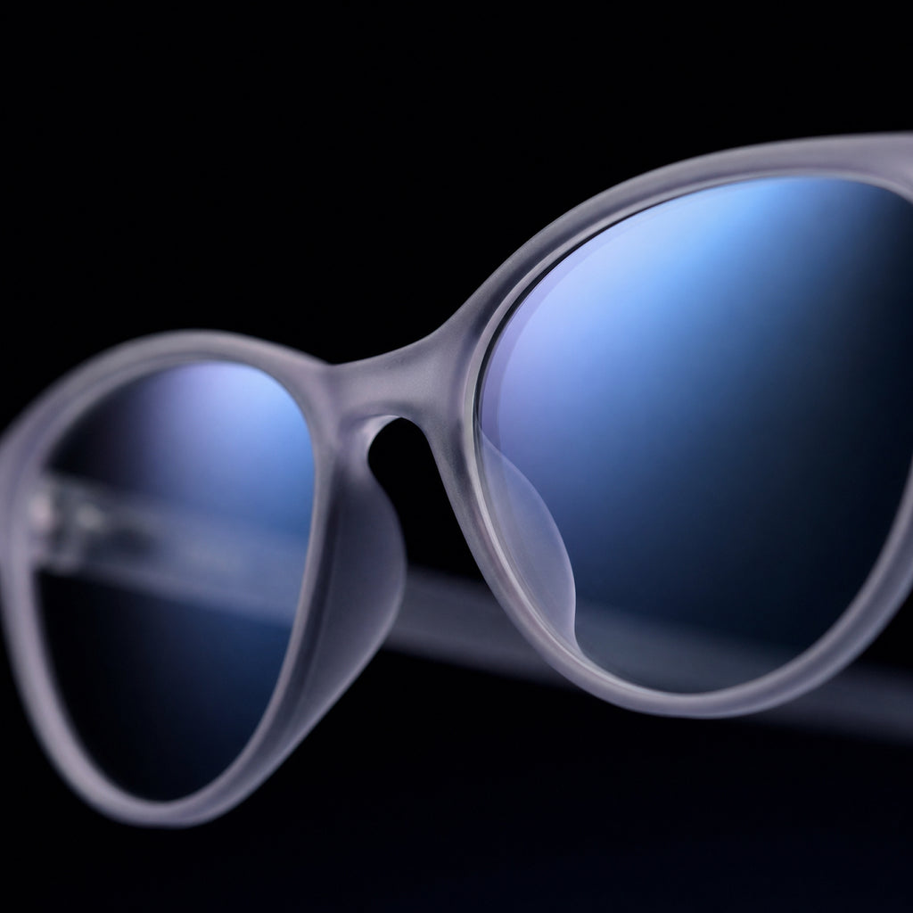 E1075 C7 Cateye Screen Glasses | Smoke Grey