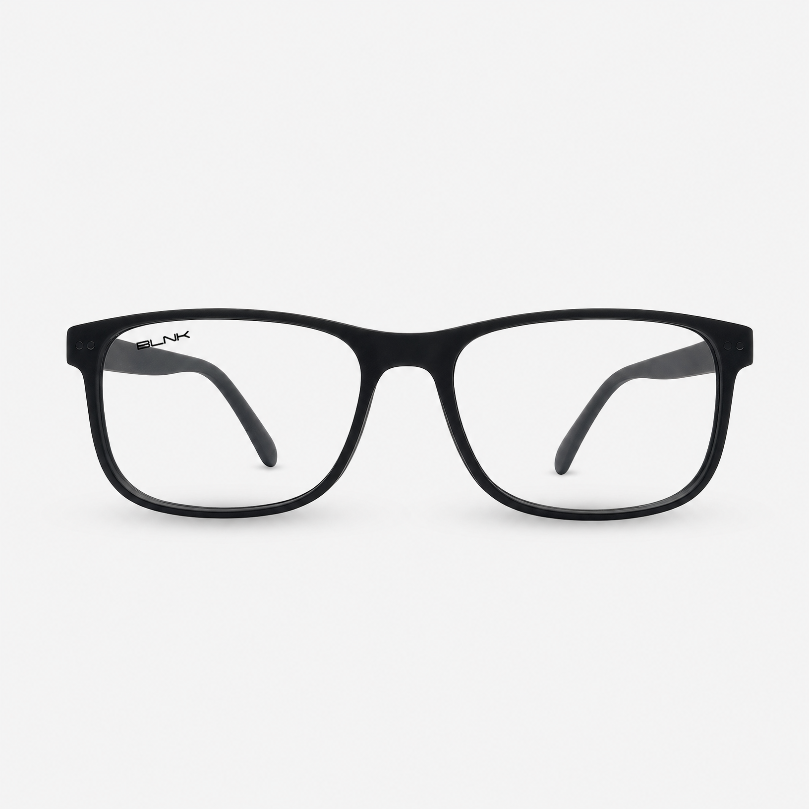 E1086 C1 Rectangle Screen Glasses | Black
