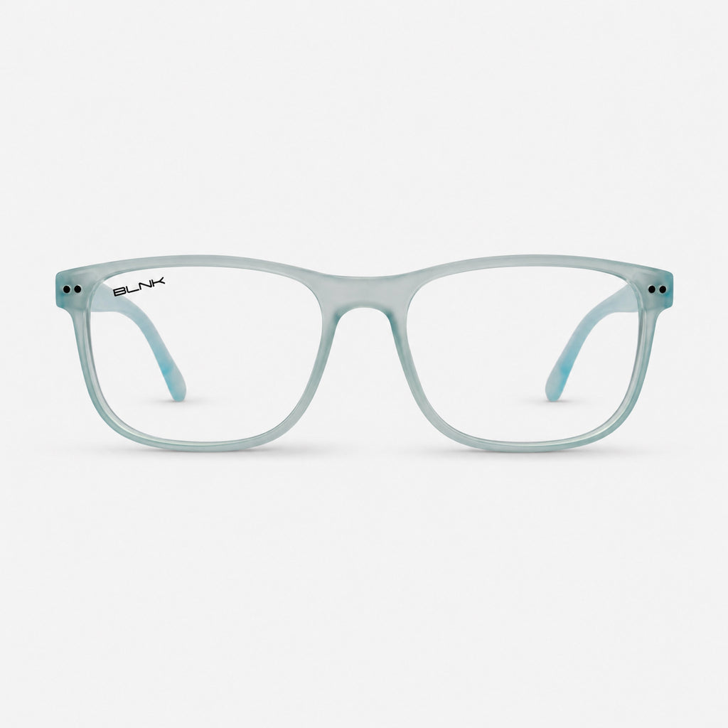 E1086 C10 Rectangle Screen Glasses | Denim Blue
