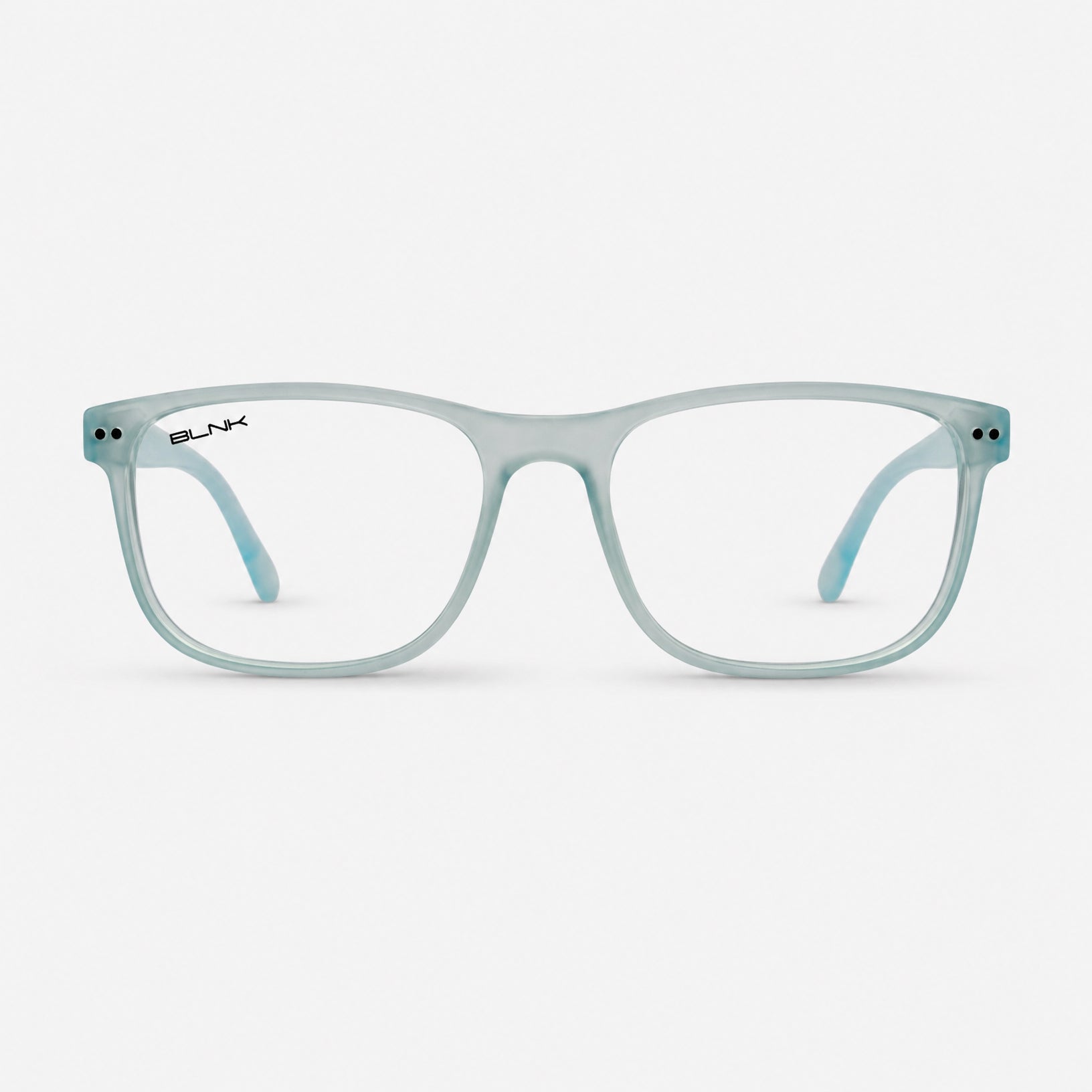 E1086 C10 Rectangle Screen Glasses | Denim Blue