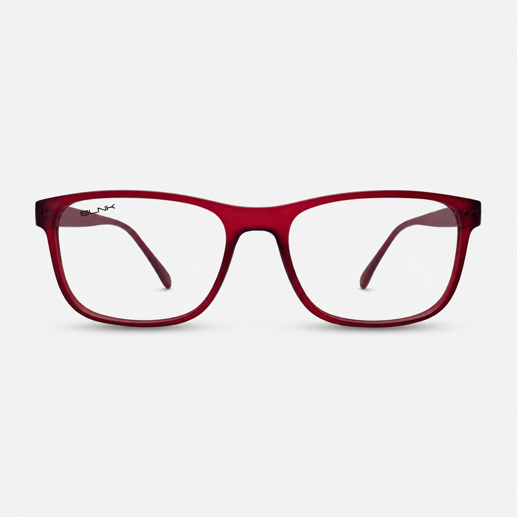 E1086 C4 Rectangle Screen Glasses | Monza Red
