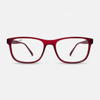 E1086 C4 Rectangle Screen Glasses | Monza Red