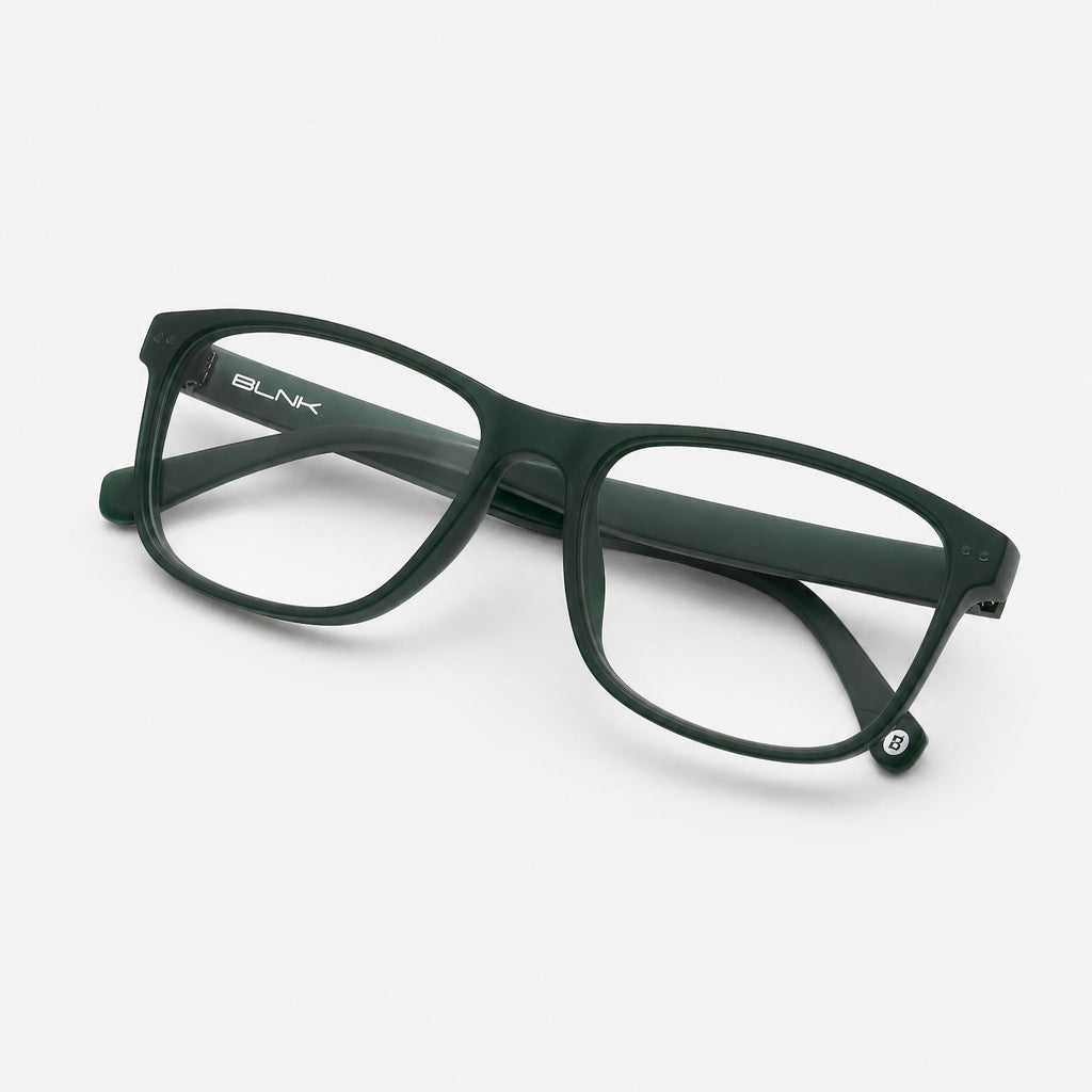 E1086 C5 Rectangle Screen Glasses | Army Green