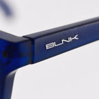 E1086 C3 Rectangle Screen Glasses | Navy Blue