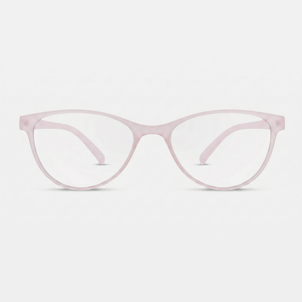 E1075 C9 Cateye Screen Glasses | Baby Pink