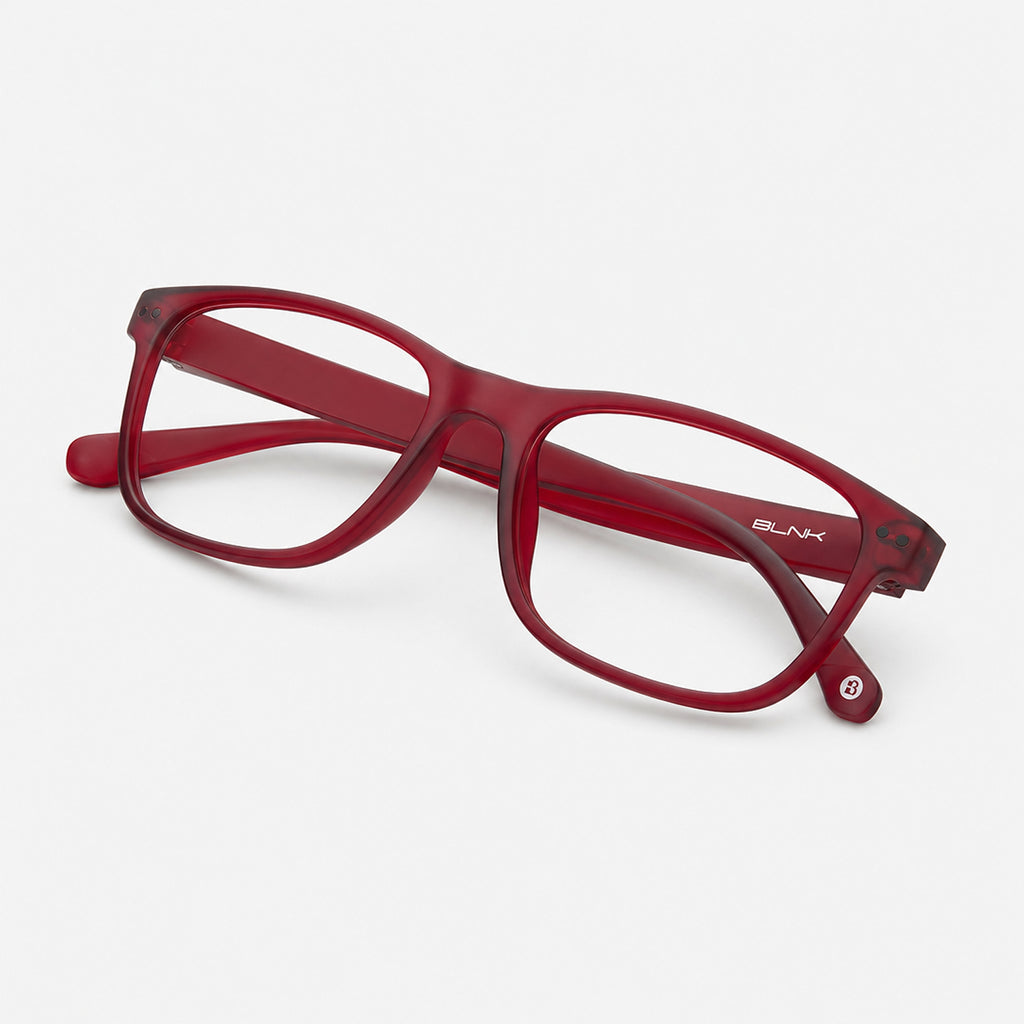 E1086 C4 Rectangle Screen Glasses | Monza Red