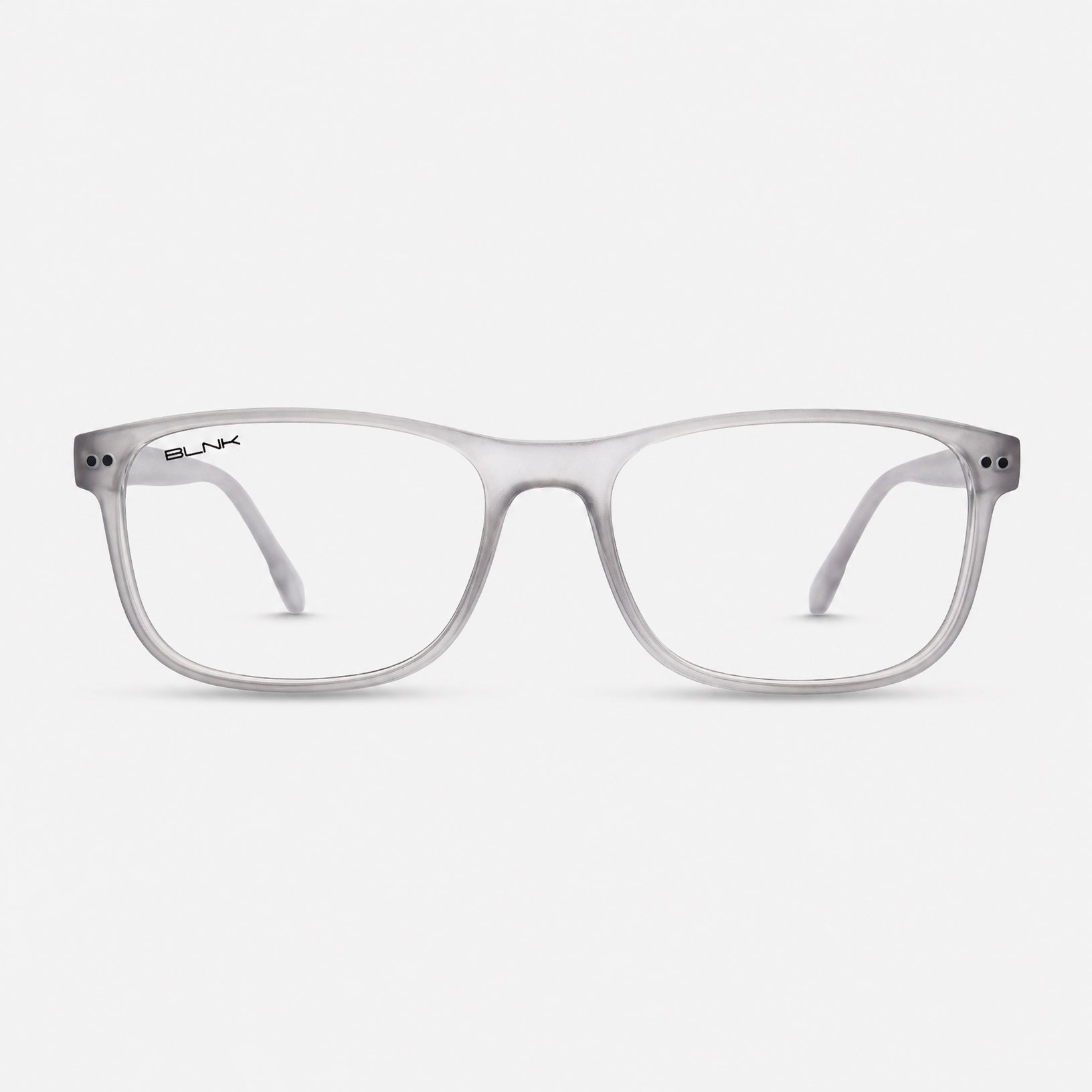 E1086 C7 Rectangle Screen Glasses | Smoke Grey