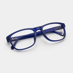 E1086 C3 Rectangle Screen Glasses | Navy Blue