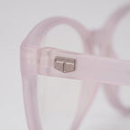 E1075 C9 Cateye Screen Glasses | Baby Pink