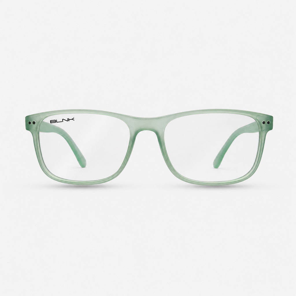 E1086 C8 Rectangle Screen Glasses | Valley Green