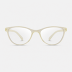 E1075 C6 Cateye Screen Glasses | Amber Yellow