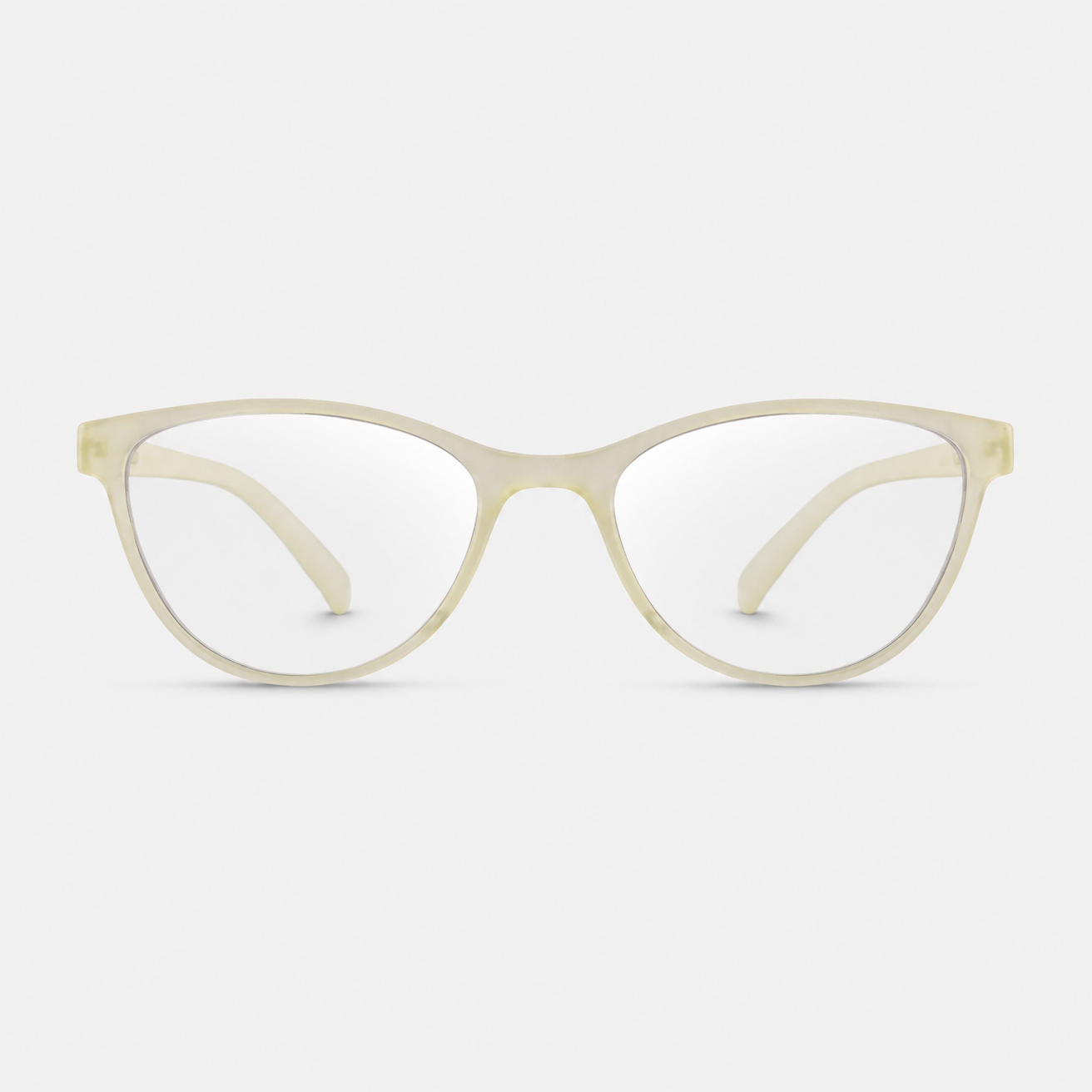 E1075 C6 Cateye Screen Glasses | Amber Yellow